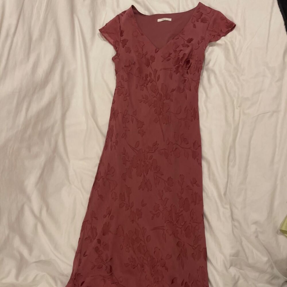 Marks & Spencer Women's Pink and Red Dress